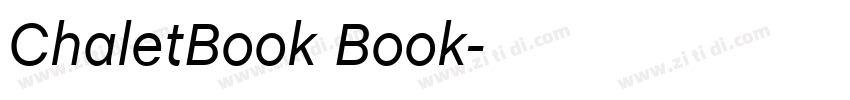 ChaletBook Book字体转换 ChaletBook Book字体转换